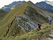 72 Percorsa la cresta fino al Monte di sopra scendiamo ripercorrendo il sentiero  di salita